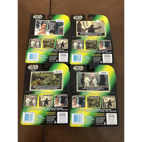 SET of 4‎ Princess Leia Collection 1997 STAR WARS Power of the Force NEW Kenner - Picture 2 of 5